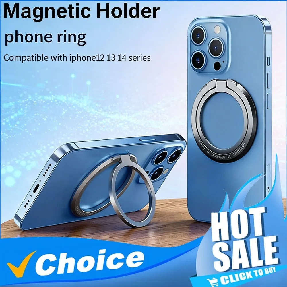 Phone Accessories Useful - Magnetic Phone Finger Ring Holder Adjustable