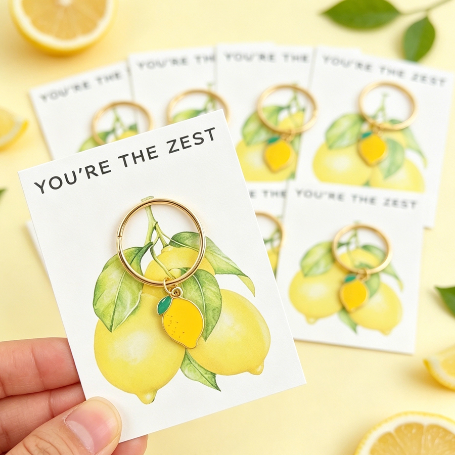 7 Chic Lemon Keychains, Includ - Phone Accessories Charms recension och pris