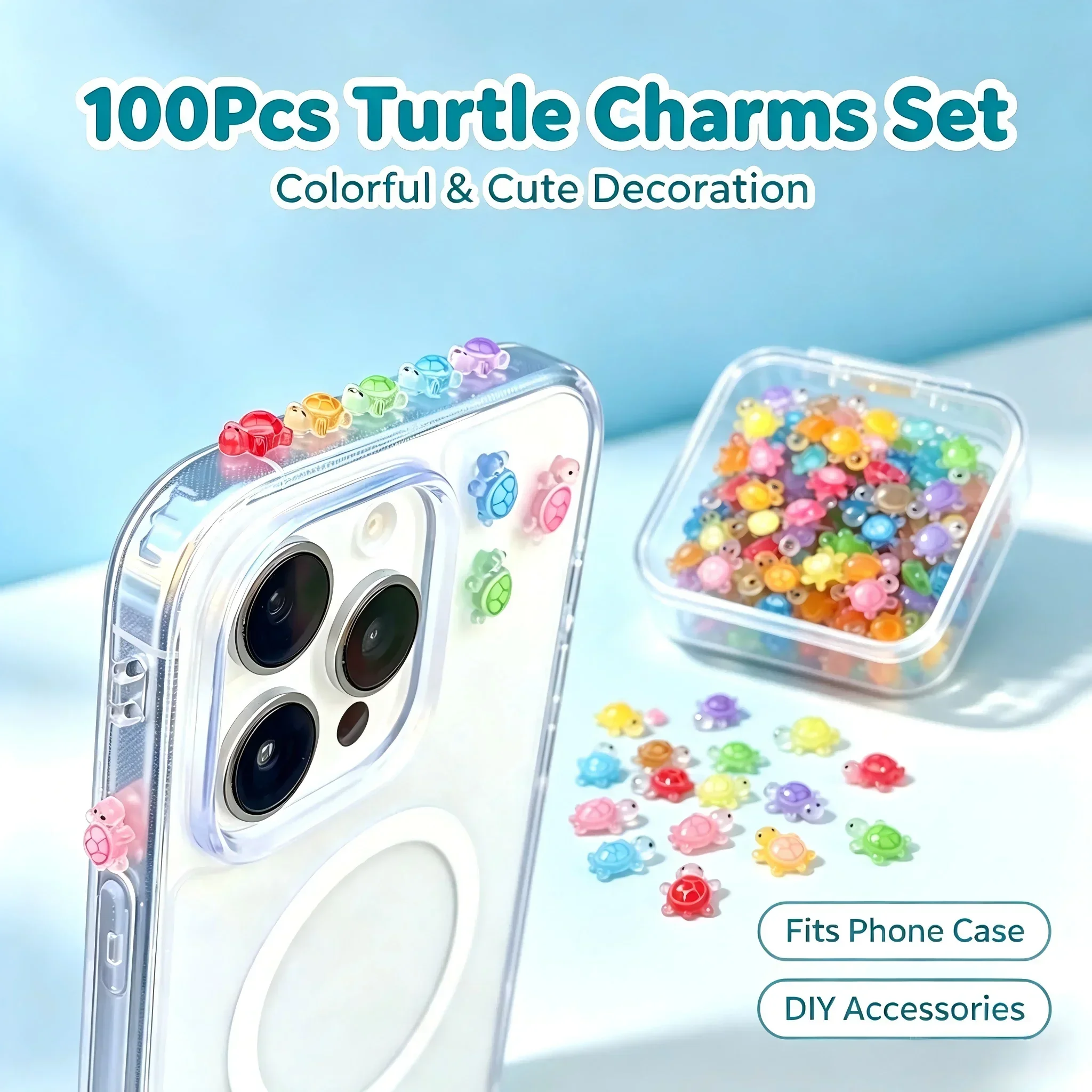 100Pcs/ Lucky Turtle Resin Cha - Phone Accessories Charms recension och pris